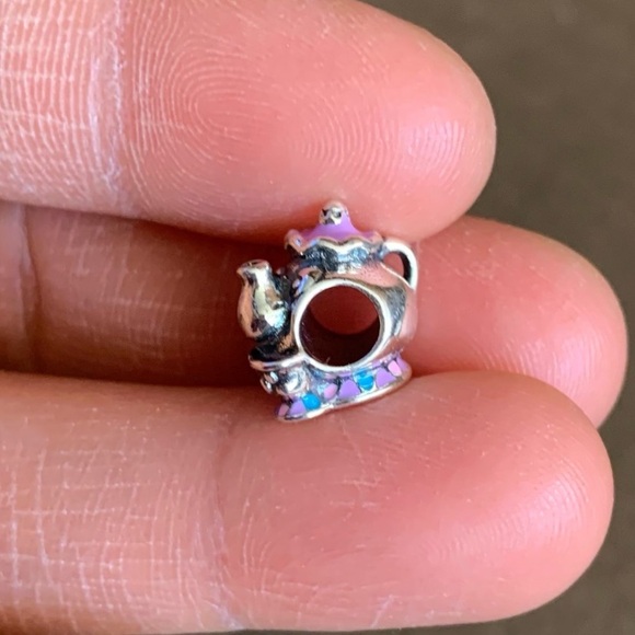 NWOT Disney Beauty And The Beast Mrs. Potts & Chip Charm Sterling Silver 925 - Picture 5 of 9